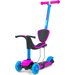 Jeździk - hulajnoga ze świecącymi kołami Scooter Little Star Milly Mally - różowo-niebieski
