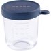 Pojemnik słoiczek szklany z hermetycznym zamknięciem 250 ml Beaba - dark blue
