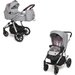 Wózek dziecięcy 2w1 Bueno Baby Design - Gray Peony