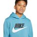 Bluza chłopięca z kapturem Sportswear Club Fleece Nike - błękitna