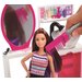 Barbie brokatowy salonik fryzjerski Mattel - szatynka