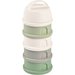 Pojemniki na mleko w proszku 4 komory Beaba - cotton white/sage green