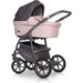Wózek dziecięcy 2w1 z funkcją bujania Basic Pastel Riko - Pink