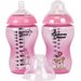 Butelka 2x340ml dekorowana 3m+ Tommee Tippee - różowa