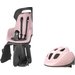 Fotelik rowerowy Go do bagażnika + kask Bobike - Cotton Candy Pink