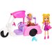 Lalka Polly Pocket + pojazd Mattel - mobilny salonik dla zwierzaków
