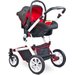 Fotelik samochodowy Compass 0-10 kg Caretero - czerwony