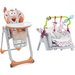Krzesełko do karmienia Polly 2 Start + Pałąk i wkładka Chicco - fancy chicken