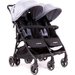 Wózek bliźniaczy Kuki Twin + Zestaw Kolorystyczny Baby Monsters - heather grey