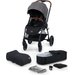 Wózek Spacerówka Evolution Cocoon z miękką gondolą Kinderkraft - platinum grey