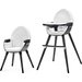 Krzesełko do karmienia 2w1 Fini Kinderkraft - white/black