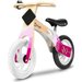 Drewniany rowerek biegowy z dzwonkiem Willy Lionelo - bubblegum