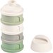 Pojemniki na mleko w proszku 4 komory Beaba - cotton white/sage green