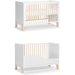 Łóżeczko drewniane Nico z dodatkową barierka Kinderkraft - white