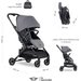 Wózek spacerowy Mini Buggy Turn z obrotowym siedziskiem 360 Easywalker - soho grey
