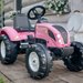Traktor Pink Country Star na pedały z przyczepką i otwieraną maską Falk