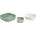 Silikonowe miseczki Kwadrat 3szt Beaba - Sage green/Cotton/Misty green