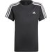 Koszulka chłopięca Designed 2 Move 3-Stripes Tee Adidas - czarna