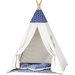 Namiot dla dzieci Tipi Tipoo - Granatowo-Beżowy Gwiazdy
