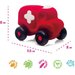 Sensoryczny pojazd Rubbabu - karetka czerwona