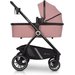 Wózek głeboko-spacerowy + torba 2w1 Euro-Cart - różowy
