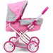 Wózek dla lalek gondola z koszem Alice Milly Mally - Prestige Pink