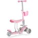 Hulajnoga trójkołowa, jeździk 3w1 Stars - różowy