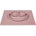 Silikonowy talerzyk z podkładką 2w1 Happy Mat EZPZ - pastelowy róż