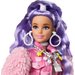 Barbie Extra Moda lalka + akcesoria Mattel - fioletowe włosy