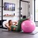 Piłka gimnastyczna 65cm + pompka Gymtek - różowa
