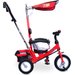 Rowerek trójkołowy Derby Toyz Caretero - czerwony