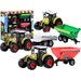 Zestaw 3 Traktorów z przyczepami dla farmera Jokomisiada