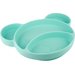 Silikonowy trójdzielny talerzyk z przyssawką Miś Canpol Babies - turkusowy