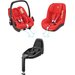 Fotelik samochodowy Pearl Smart i-Size + baza FamilyFix One i-Size Maxi-Cosi - Nomad Red