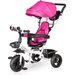 Rowerek trójkołowy 3w1 obracany Stars - różowy