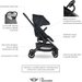 Wózek spacerowy Mini Buggy Turn z obrotowym siedziskiem 360 Easywalker - oxford black