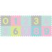 Puzzle piankowe cyfry 10 szt. BabyOno - pastelowe
