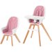 Krzesełko do karmienia Tixi Kinderkraft - pink
