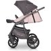 Wózek dziecięcy 2w1 z funkcją bujania Basic Pastel Riko - Pink