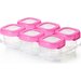 Pojemniki do zamrażania żywności 6szt Oxo - Pink