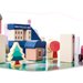 Zestaw drewniane klocki + puzzle edukacyjne Miasto 135 el. - 135 el.