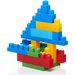 Niebieska torba z klockami 80 el. First Builders Mega Bloks