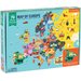 Puzzle Mapa Europy z elementami w kształcie państw Mudpuppy