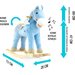 Koń Pony na biegunach z efektami dźwiękowymi Milly Mally - jasnoniebieski