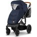 Wózek głęboko spacerowy Prime 3w1 z torbą do wózka Kinderkraft - granatowy