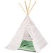 Namiot Tipi Teepee Wigwam Borówka - zielony spód groszki