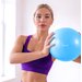 Piłka gimnastyczna, do pilatesu antiburst 23cm Queenfit - 23cm blue