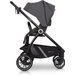 Wózek głeboko-spacerowy + torba 2w1 Euro-Cart - szary/czarny