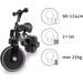 Rowerek 3w1 Pico Kidwell - Black