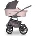 Wózek dziecięcy 2w1 z funkcją bujania Basic Pastel Riko - Pink